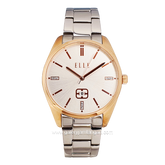 ELLE EL001-1RG02B02 Silver Rosegold Dial White Stainless Steel